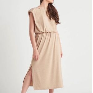 NWOTs Cream midi dress - minimalist